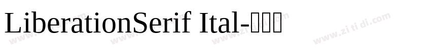LiberationSerif Ital字体转换